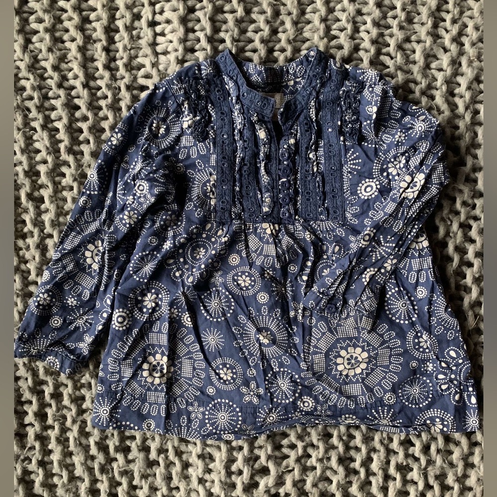 little girls shirt with a nice pattern